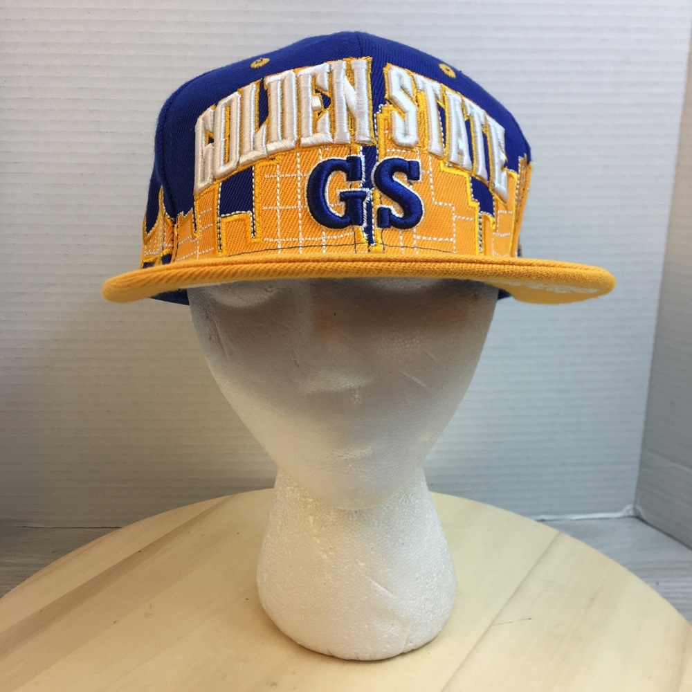 Vintage Leader of the Game Golden State Blue/Yellow Adjustable Ball Cap Hat